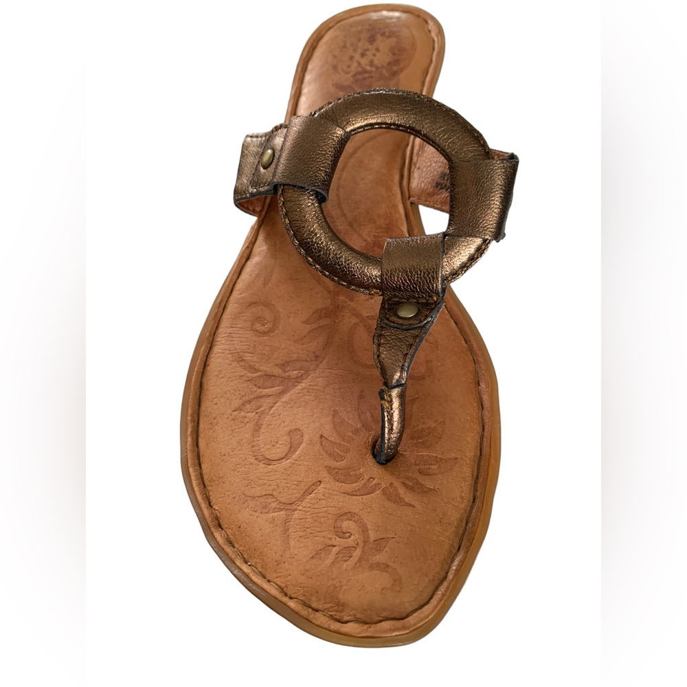 Born, Leather, Thong Flip Flop, Sandals, Copper Brown, W Size 9 very comfortable - Picture 2 of 8